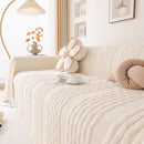 Modern 3D Water Ripple Sofa Cover, Non-Shedding Cream Style Furniture Protector Throw