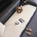 Chenille Couch Cover with Scalloped Edge, Non-Slip Modular Slipcover Sectional