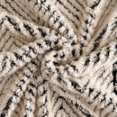 Thick Plush Sofa Cover Throw for Couch, 3D Textured Herringbone Washable Slipcover