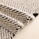 Thick Plush Sofa Cover Throw for Couch, 3D Textured Herringbone Washable Slipcover