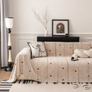 Thick Plush Sofa Cover Throw for Couch, 3D Textured Herringbone Washable Slipcover