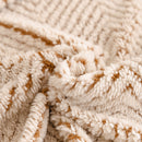 Thick Plush Sofa Cover Throw for Couch, 3D Textured Herringbone Washable Slipcover