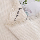 Chenille Sofa Cover Throw, Smile Couch Cover Blanket Throws for Couches, Soft Sofa Towel
