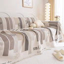 Chenille Sofa Cover Throw, Smile Couch Cover Blanket Throws for Couches, Soft Sofa Towel by Slipcover KAS™