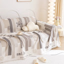 Chenille Sofa Cover Throw, Smile Couch Cover Blanket Throws for Couches, Soft Sofa Towel by Slipcover KAS™