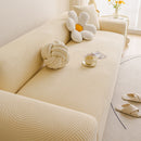 Elastic Stretch Sofa Cover Slipcover, Concentric Circle Jacquard Plush Couch Cover