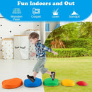 5 Pieces Kids Stepping Stones Stackable Round River Stone Indoor Outdoor-Multicolor by LJGDeals
