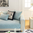 Baroque Sofa Cover – Quilted Cotton, Non-Slip, Washable with Ornate Embroidery