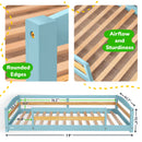 Twin Montessori Floor Bed with Safety Guardrails