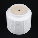 3-Piece White Stoneware Planter Pot Set with Soft Vertical Texture
