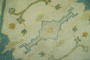 Hand Knotted Beige and Gray 8x10 Traditional Oriental Oushak wool area rug by The Rug Decor