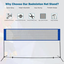 Portable 10 x 5 Feet Beach Badminton Training Net with Carrying Bag by LJGDeals