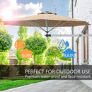 8ft Wall-Mounted Telescopic Folding Tilt Sun Shade Umbrella by LJGDeals