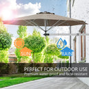 8ft Wall-Mounted Telescopic Folding Tilt Sun Shade Umbrella by LJGDeals