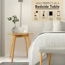 Natural Modern Stylish Bamboo Round End Table with 20 Inch Round Tabletop-Natural by LJGDeals