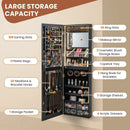Wall Mounted Jewelry Cabinet with 3-Color Lights by LJGDeals