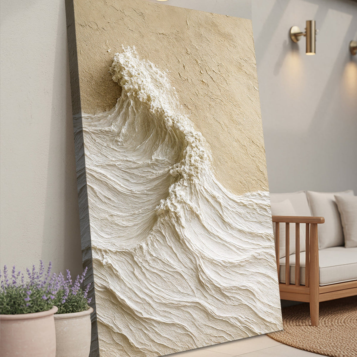 Modern Neutral Mountain Wall Art, photo 5 of 10