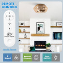 14" Farmhouse DC Motor Flush Mount Reversible Iron Ceiling Fan with LED Lighting and Remote Control