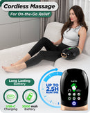 LX30 Rolling Hand Massager, Kneading + Compression, Heat + Cooling Fan, Charcoal Black
