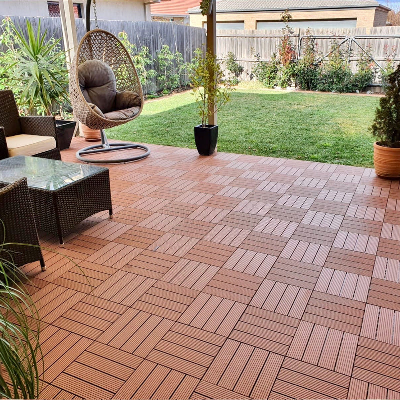 <b>Deck Tiles</b> - Premium WPC Interlocking | DECKO (11.8"/11.8"/0.8") - <b>choose the color</b> - (One Piece)