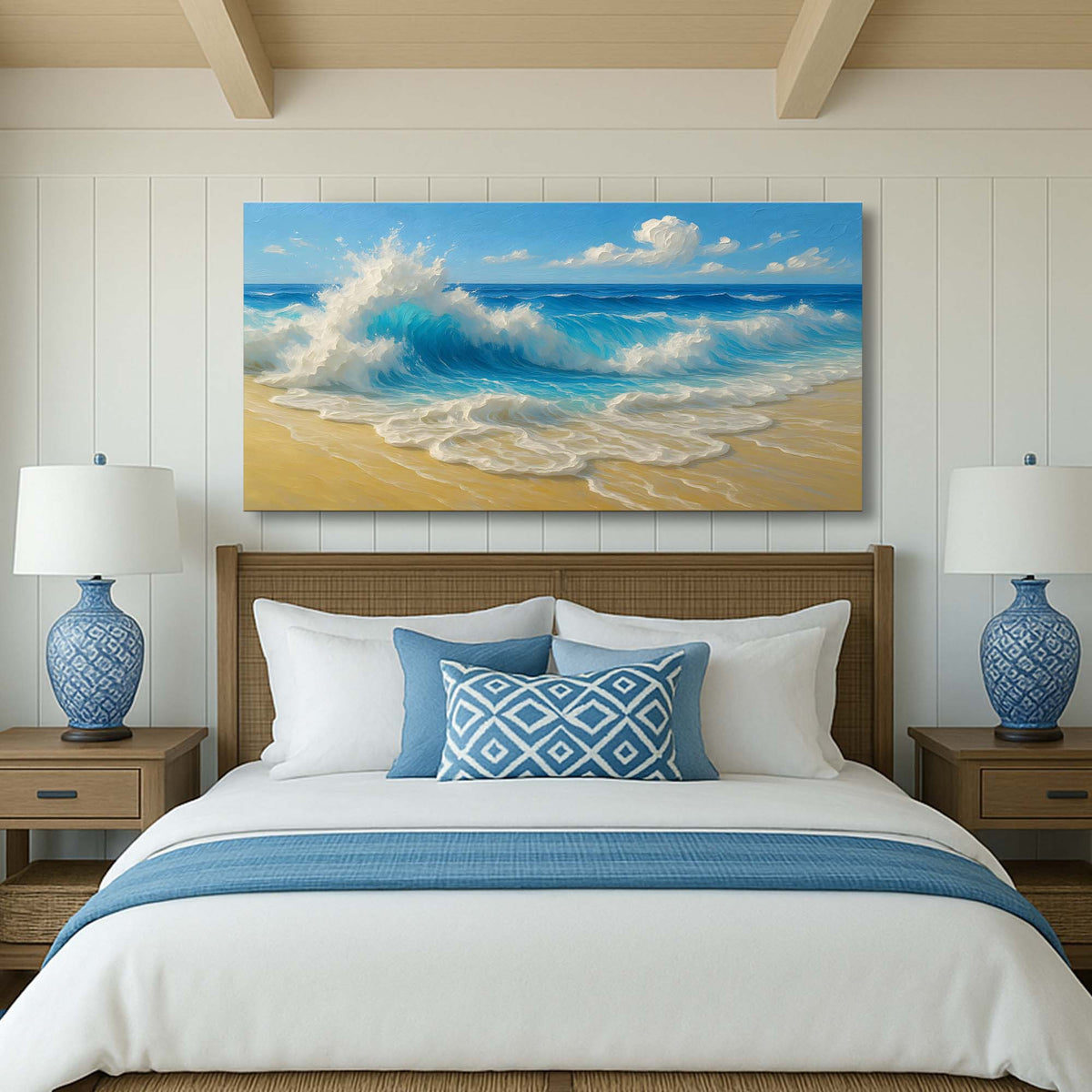 Serene Ocean Wave Coastal Wall Art V, photo 3 of 10