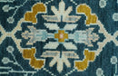 Custom Made Traditional Donegal Design Blue Hand Knotted wool area rug by The Rug Decor