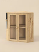 Bamboo Bread Box with Clear Doors – 2-Tier Kitchen Countertop Organizer by 2Dropme