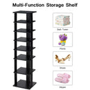7-Tier Shoe Rack Practical Free Standing Shelves Storage Shelves by LJGDeals