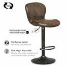 Set of 2 Adjustable Swivel Bar Stools with Hot-Stamping Cloth by LJGDeals