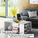 Coffee Table Sofa Side Table with Storage Shelves by LJGDeals