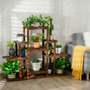 6-Tier Flower Wood Stand Plant Display Rack Storage Shelf by LJGDeals