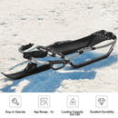 Snow Racer Sled with Textured Grip Handles and Mesh Seat by LJGDeals