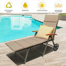 Outdoor Chaise Lounge Chair Rattan Lounger Recliner Chair by LJGDeals