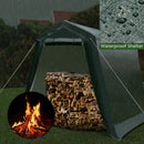 Outdoor Carport Shed with Sidewalls and Waterproof Ripstop Cover by LJGDeals