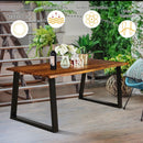 Rectangular Acacia Wood Dining Table by LJGDeals