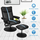 Electric Massage Recliner Chair with Ottoman and Remote Control by LJGDeals