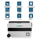 53 Quarts Portable Electric Car Cooler Refrigerator by LJGDeals
