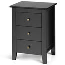 Nightstand End Beside Table Drawers Modern Storage Bedroom Furniture by DirectDeals