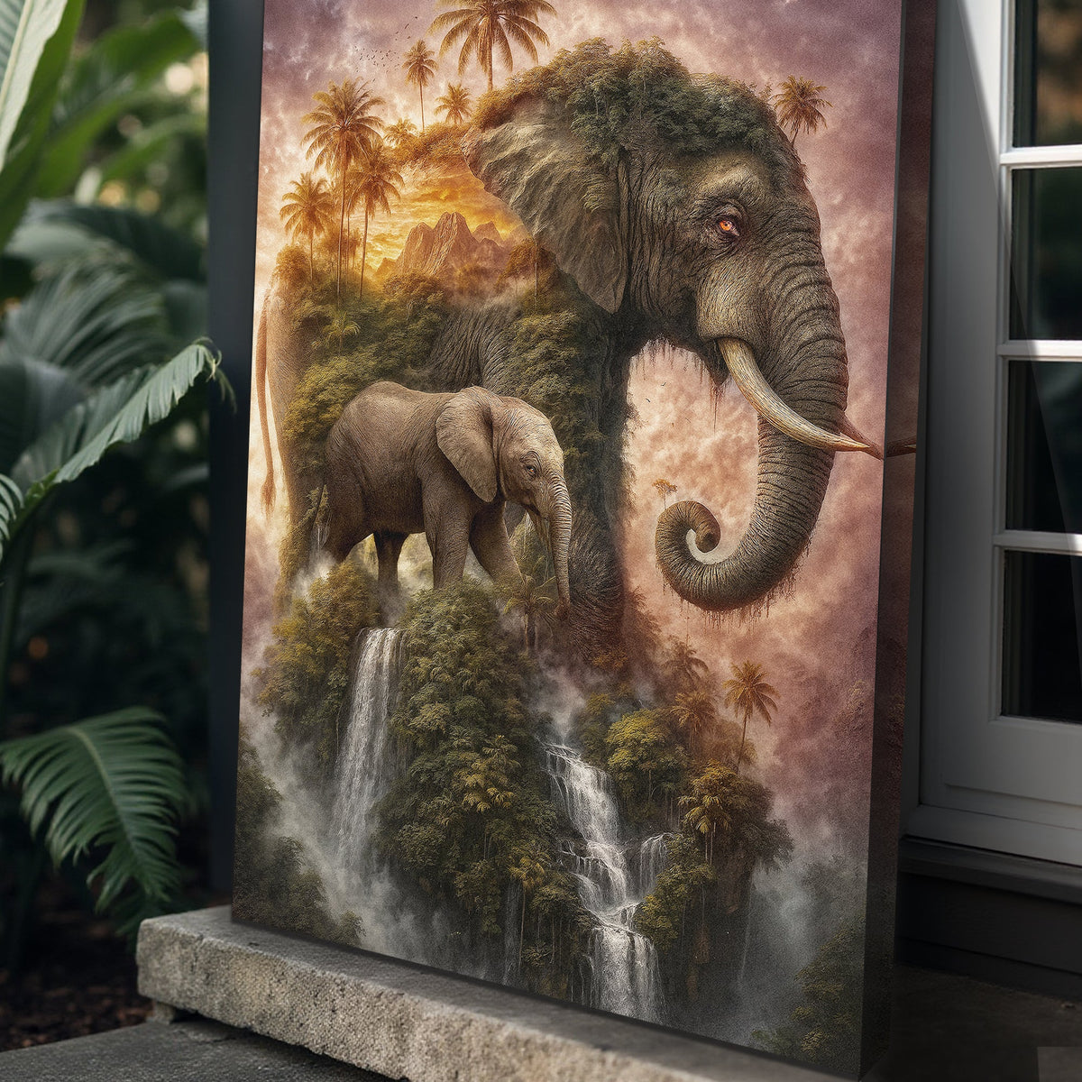 Elephant Jungle Majesty Wall Art, photo 5 of 10
