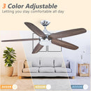 52" Dicken Farmhouse Downrod Mount Reversible Ceiling Fan with Lighting and Remote Control