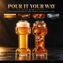 The Wine Savant 2-Set, Dumbbell Beer & Whiskey Glasses, Giant Lifting Beers 26oz Glass