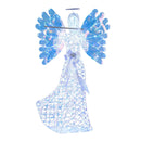5.2 FT Lighted Angel Christmas Decoration 3D Glittering Halo Angel with Flute by LJGDeals