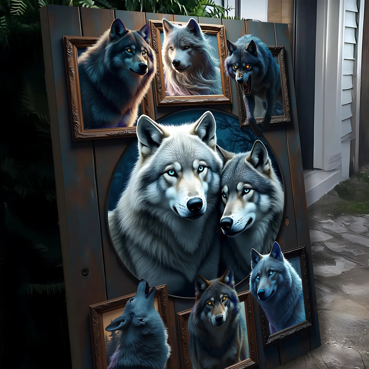 3D Wolf Collage Wall Art II, photo 5 of 10