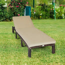 Outdoor Rattan Adjustable Cushioned Chaise by LJGDeals