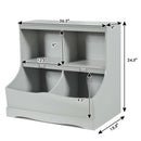 Kids Floor Cabinet Multi-Functional Bookcase