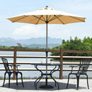 9 Feet Patio Outdoor Market Umbrella with Aluminum Pole without Weight Base by LJGDeals