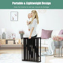 6 Panel Wall-mount Adjustable Baby Safe Metal Fence Barrier-Black by LJGDeals