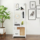 2 Pieces 4-Tier Wood Display Storage Bookshelf Set by LJGDeals