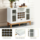 Wood Wine Storage Cabinet Sideboard Console Buffet Server-White by LJGDeals