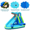 Hippo Inflatable Water Slide Bounce House with 740W Blower by LJGDeals